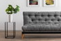 Atelier Del Sofa Saki - Sofá cama de 3 plazas, Gris claro
